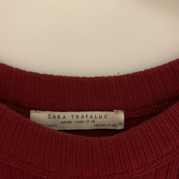 Zara Ribbed Short Sleeve Sweater Dress - Picture 2 of 3